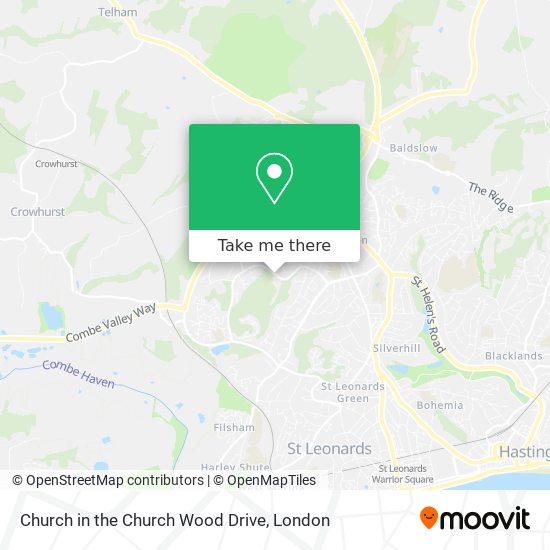 Church in the Church Wood Drive map