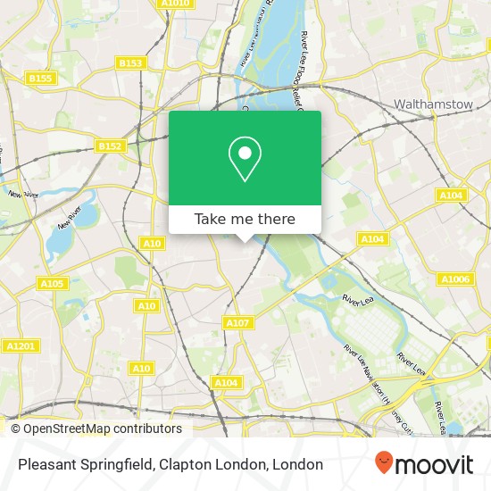 Pleasant Springfield, Clapton London map