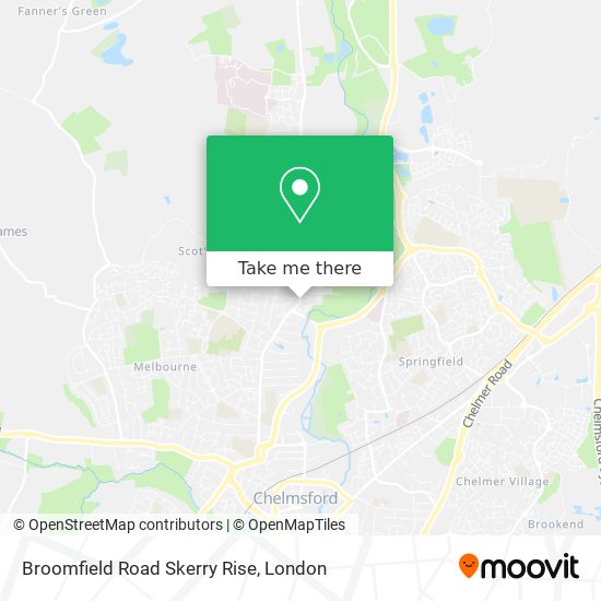 Broomfield Road Skerry Rise map