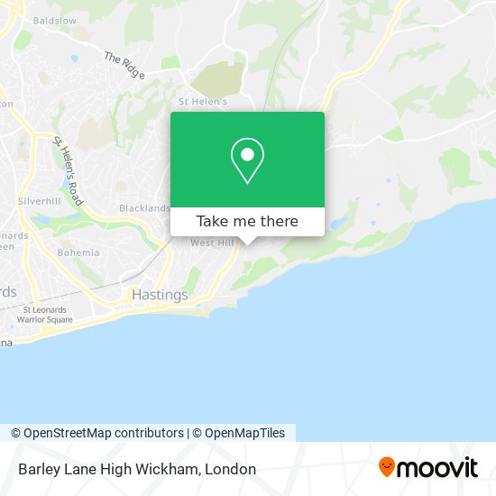 Barley Lane High Wickham map