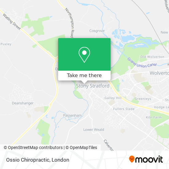 Ossio Chiropractic map