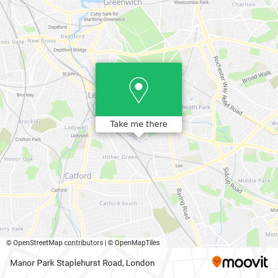 Manor Park Staplehurst Road map