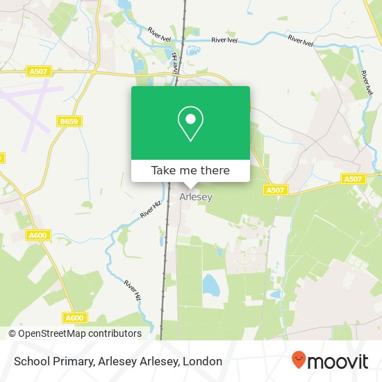 School Primary, Arlesey Arlesey map