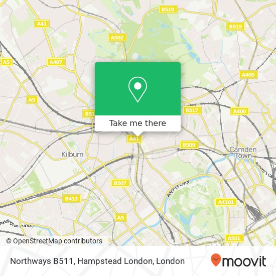 Northways B511, Hampstead London map