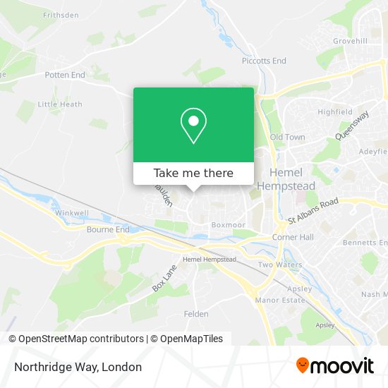 Northridge Way map