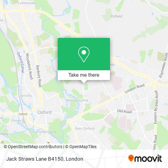 Jack Straws Lane B4150 map