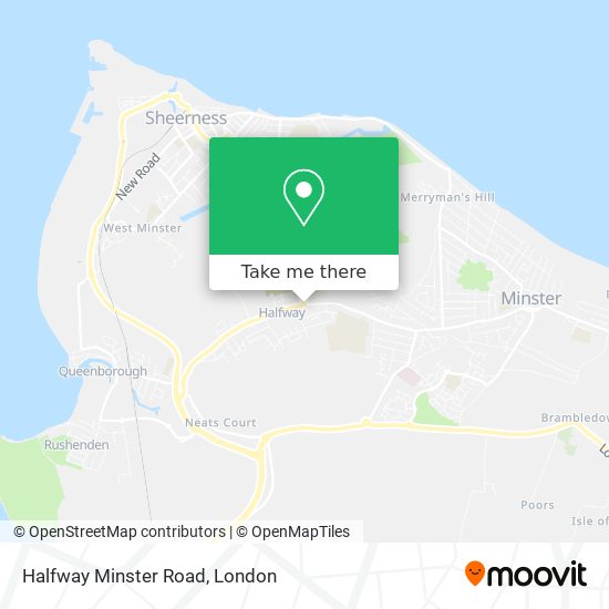 Halfway Minster Road map
