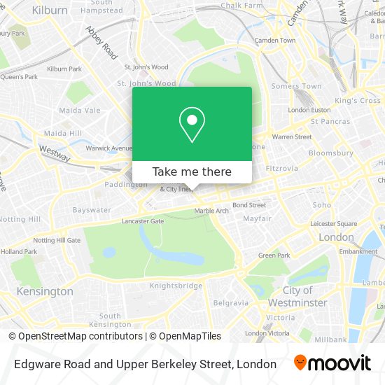Edgware Road and Upper Berkeley Street map