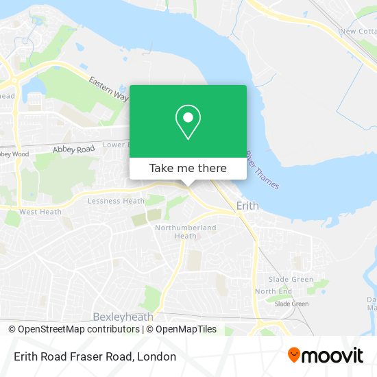 Erith Road Fraser Road map
