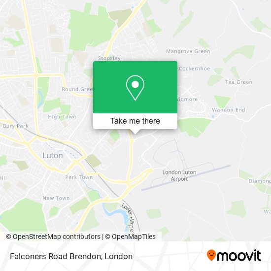 Falconers Road Brendon map