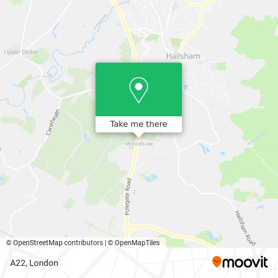 A22 map
