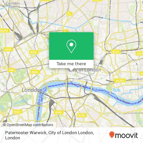 Paternoster Warwick, City of London London map