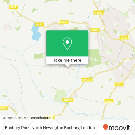 Banbury Park, North Newington Banbury map