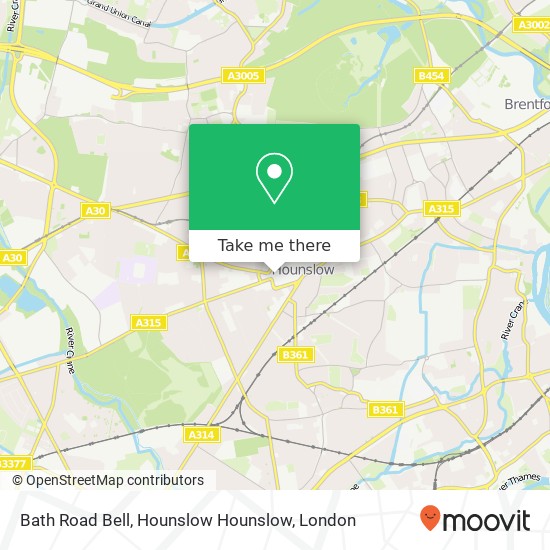 Bath Road Bell, Hounslow Hounslow map