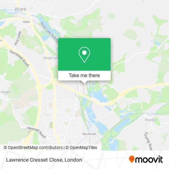 Lawrence Cresset Close map