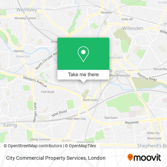 City Commercial Property Services map