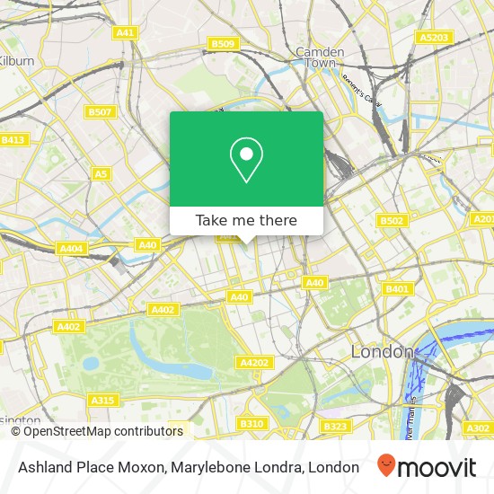 Ashland Place Moxon, Marylebone Londra map