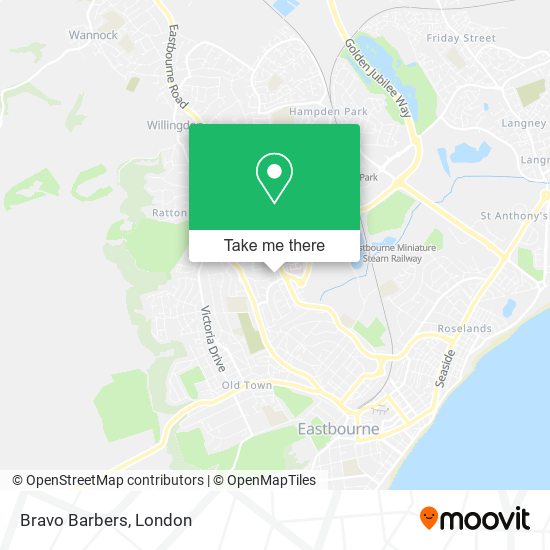 Bravo Barbers map