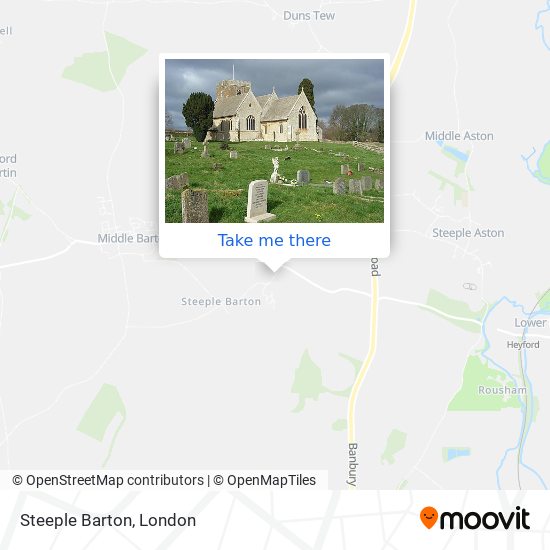 Steeple Barton map