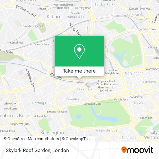 Skylark Roof Garden map