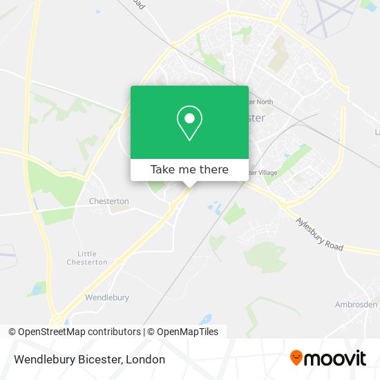 Wendlebury Bicester map