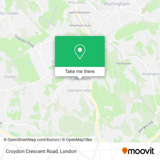 Croydon Crescent Road map