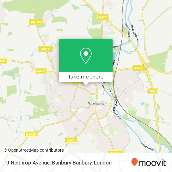 9 Neithrop Avenue, Banbury Banbury map