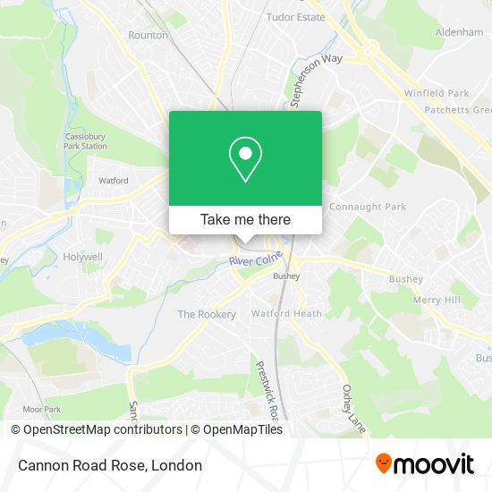 Cannon Road Rose map
