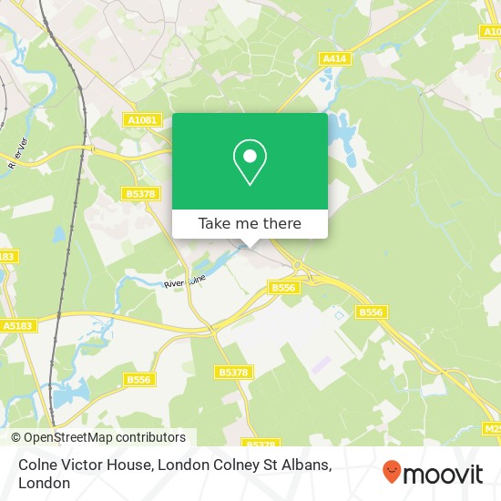 Colne Victor House, London Colney St Albans map