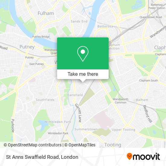 St Anns Swaffield Road map