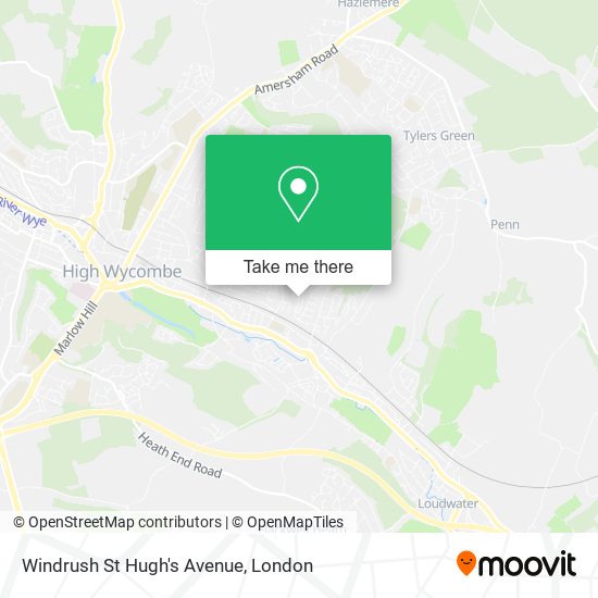 Windrush St Hugh's Avenue map