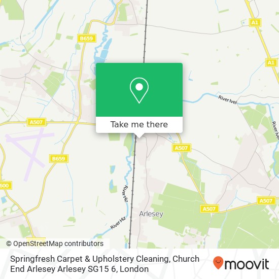 Springfresh Carpet & Upholstery Cleaning, Church End Arlesey Arlesey SG15 6 map