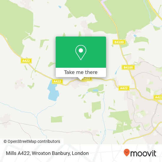 Mills A422, Wroxton Banbury map