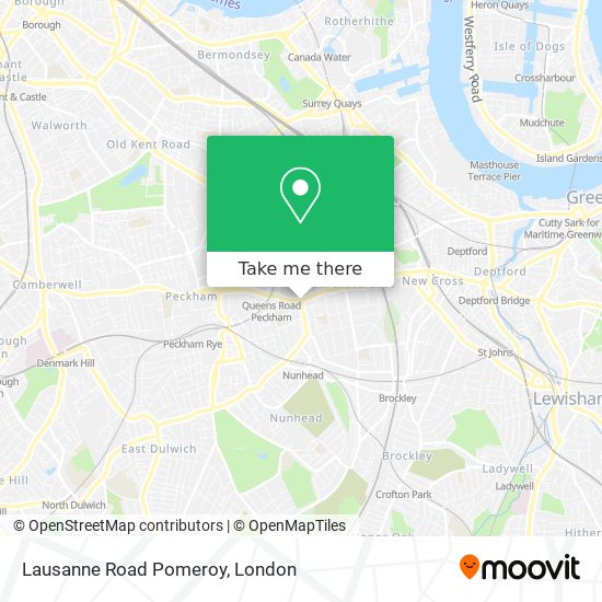 Lausanne Road Pomeroy map