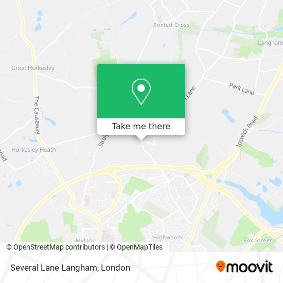Several Lane Langham map