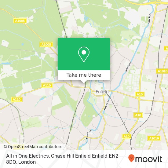 All in One Electrics, Chase Hill Enfield Enfield EN2 8DQ map