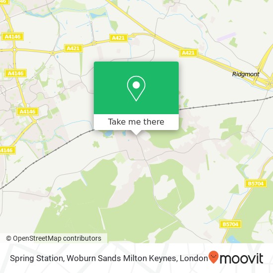 Spring Station, Woburn Sands Milton Keynes map