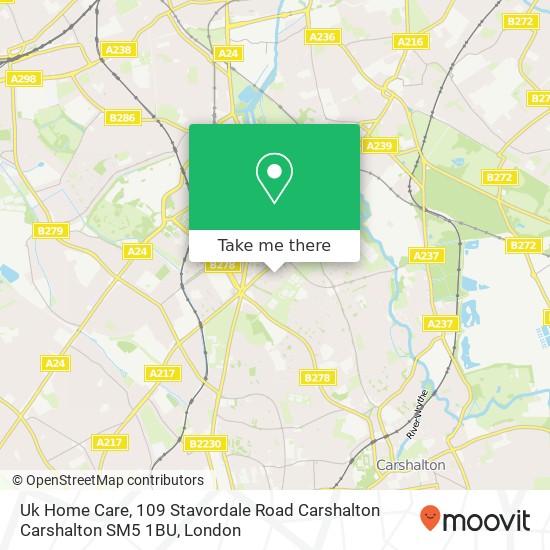 Uk Home Care, 109 Stavordale Road Carshalton Carshalton SM5 1BU map