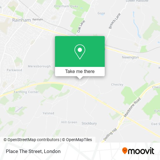 Place The Street map