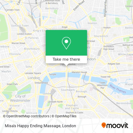 How To Get To Misas Happy Ending Massage In City Of London By Bus Tube Or Train