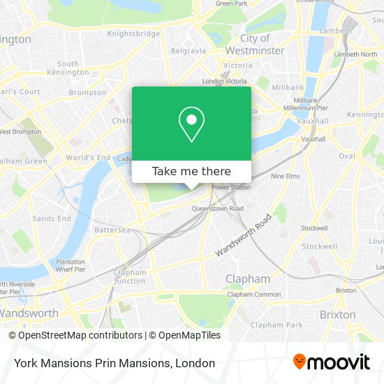 York Mansions Prin Mansions map