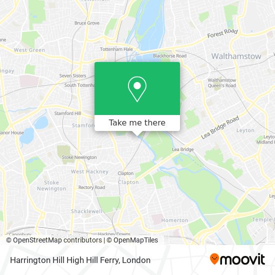 Harrington Hill High Hill Ferry map