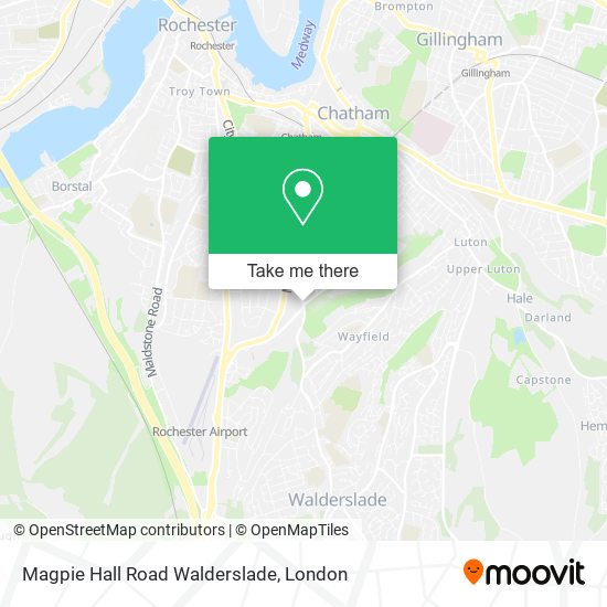 Magpie Hall Road Walderslade map