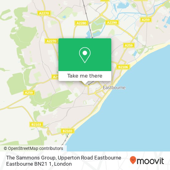 The Sammons Group, Upperton Road Eastbourne Eastbourne BN21 1 map
