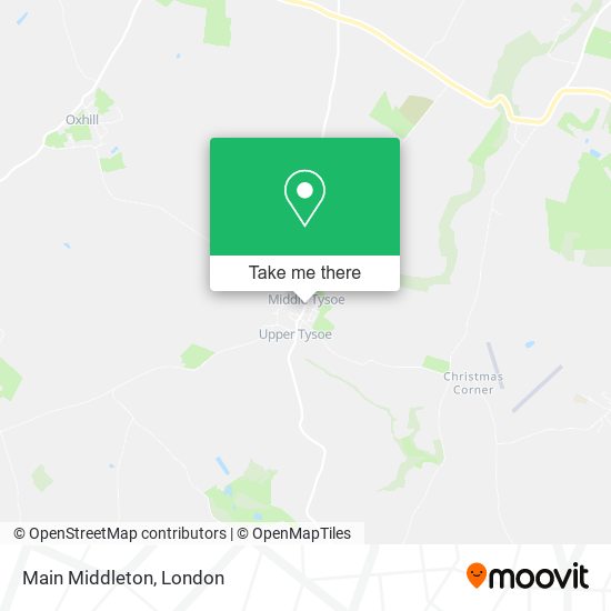 Main Middleton, Tysoe Warwick map