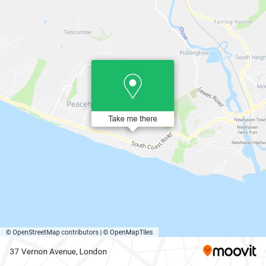 37 Vernon Avenue map