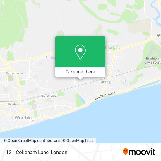 121 Cokeham Lane map