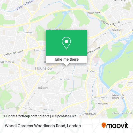 Woodl Gardens Woodlands Road map