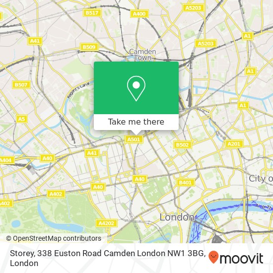 Storey, 338 Euston Road Camden London NW1 3BG map