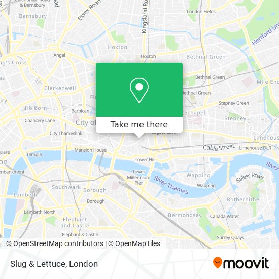 Slug & Lettuce map